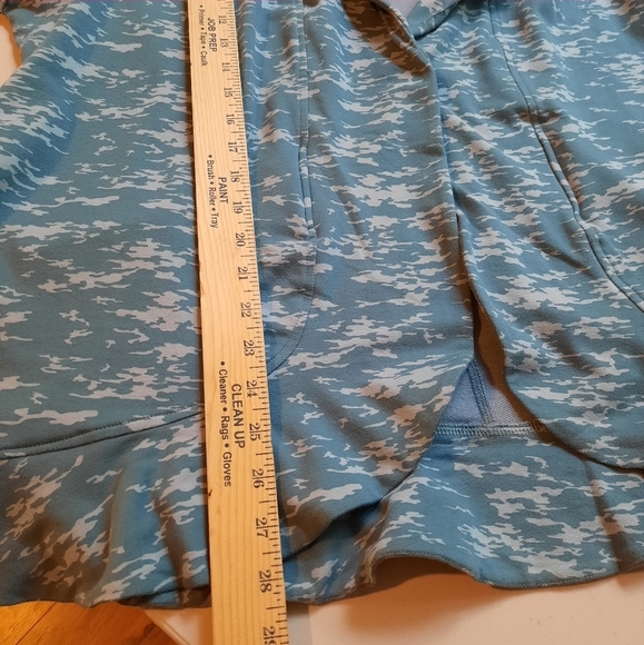 LOGO by Lori Goldstein Camo Blazer Size 2X Blue One Button‎ Stretch Pockets - Picture 12 of 12